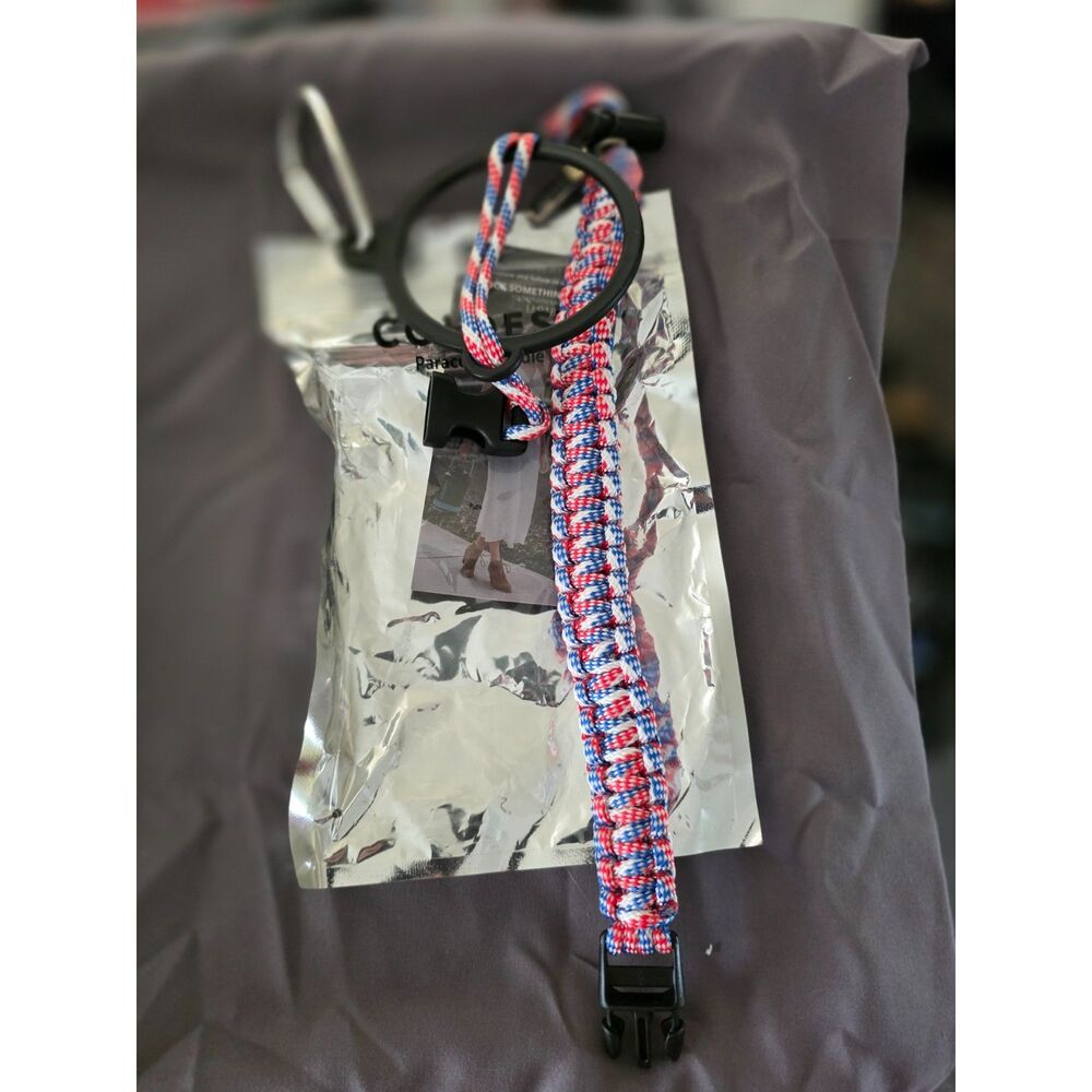 Coldest Brand Red, White and Blue Paracord Water Bottle Handle